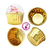 Domo Horneable Cupcakes Tono Dorado Pack 10 UNIDADES en internet