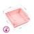 Envase Base Carton Rosa Tapa Acetato Cuadrado X 10 unidades - comprar online