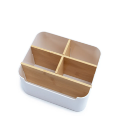 ORGANIZADOR HORIZONTAL MULTIUSO COM DIVISORIAS EM BAMBU - comprar online