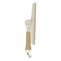 RODO DE PIA DOBRAVEL COM CABO DE BAMBU - OFF WHITE - comprar online