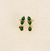 Brinco Ear Cuff Gotas de Cristais com Encaixe de Piercing no Dourado - comprar online