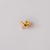 Brinco Piercing Unitario Argolinha Lisa com uma Zirconia no Dourado com Cristal - comprar online