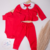 Coleção Encanto - Conjunto infantil feminino - cor Vermelho