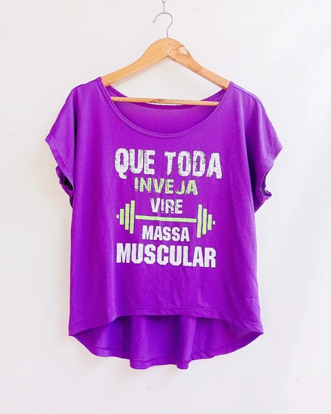 Camiseta Academia - Que toda Inveja vire massa muscular - Estilo