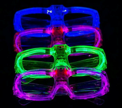 Óculos Led Kit Festa 12 Un Neon Festas Pisca Balada Incrível - comprar online