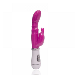 Vibrador Ponto G com Estimulador Clitoriano - Dama Velvet