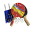 Kit Ping Pong 2 Raquetes C/Suporte, Rede e 3 Bolinhas Klopf 5030