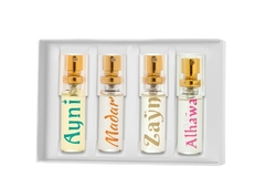 Kit Perfumes Feminino 8ml - Zayn, Madar, Ayni e Alhawa