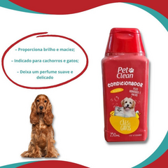 Kit Pet Clean - Shampoo Condicionador Perfume Para Cães e Gatos - PANKEKA PET