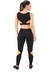 Cropped + Calça Legging Preto e Amarelo Conjunto Fitness | REF: LX036 - labelleoutlet