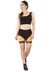 Cropped Com Faixa Amarelo + Shorts Preto Com Amarelo Conjunto Fitness | REF: LX045 - labelleoutlet