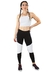 Conjunto Fitness Cropped Branco + Calça Fitness Preto Com Detalhe Branco | REF: LX057