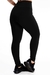 Calça Detalhe Cós Preto Legging Lisa - comprar online