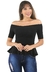 Blusa Feminina Ombro a Ombro Com Babado e Manga 3/4 - comprar online