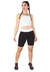 Conjunto Fitness Cropped Alcinha Branco + Shorts Preto Com Branco na internet