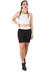 Conjunto Fitness Cropped Alcinha Branco + Shorts Preto Com Branco - comprar online