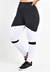 Calça Preto Com Detalhes Branco Legging Fitness - comprar online