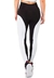 Calça l Preto Detalhe Lateral Branco Legging Fitness - loja online