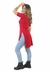 Blusa Feminina Long Line Vermelho - comprar online