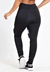 Calça Detalhe com Tela Legging Preto e Branco na internet