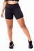 Short Fitness Academia Preto com Branco Cintura Alta - comprar online