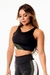 Top Cropped Fitness Academia Preto com Verde Militar e Branco Regata - Keise Fashion - Descubra estilo único na Keise Fashion! Moda feminina, praia e fitness exclusivos. 