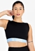 Cropped Preto com Faixa Azul Metamorfose na internet