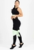 Conjunto Metamorfose Cropped + Calça Legging Preto com Verde - Keise Fashion - Descubra estilo único na Keise Fashion! Moda feminina, praia e fitness exclusivos. 