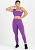 Conjunto Metamorfose Cropped Alcinha Detalhe Nas Costas+ Calça Legging Roxo