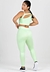 Conjunto Metamorfose Cropped Alcinha Detalhe Nas Costas+ Calça Legging Verde na internet