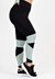 Calça com Detalhe Verde Legging Metamorfose Preto - comprar online