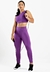 Conjunto Metamorfose Cropped + Calça Legging Roxo