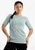 Blusa Verde Metamorfose Fitness Tecido Texturizado