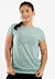 Blusa Manga Curta Verde Fitness Tela