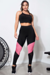 Conjunto Fitness Madrid - Preto/Rosê