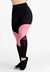 Calça Preto Rosê Detalhe Tulê Legging Fitness - comprar online