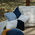 Almofada Formato Estrela em Tricot cor Azul com Verso em Alpaca - comprar online