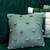 Almofada em Tricot Pontão com Bolinhas em Crochê Verde Maré - comprar online