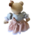 Ursa Decorativa de Nicho 40cm com Vestido Belbelita - Biah Baby