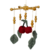 Móbile Decorativo Madeirado de Cerejinha e Folhas em Tricot