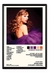 Taylor Swift Álbum Music Tracklist Cuadro Con Marco Madera - comprar en línea