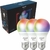 KIT 3 Lâmpadas LED Smart WI-FI linha NEO 10W RGB 2700K-6500K