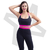 TOP FITNESS PRETO DETALHES PINK COSTA ABERTA | REF: KB8 - 7130 - KB8 Fitness Sport Wear