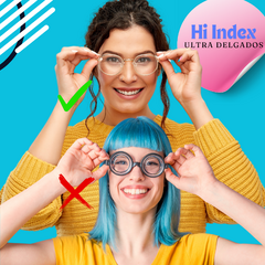 Lentes Hi-Index Ultra Delgados (Para Graduaciones Altas)