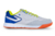 Tênis de Futsal Topper Dominator Pro V - Branco/Azul/Laranja