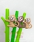 Caneta de Macaco no Bamboo Papelaria Kawaii Atacado 6 ou 12u - Papelaria da Ste