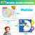 Kit Livro De Pano Infantil Minha Amiga Ovelha E Galinha Pintadinha Com Mordedor + Kit C/ 3 Babadores Para Bebê - loja online