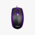 Mouse Optico Office Duo Preto E Roxo Fio Usb Letron