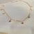 COLAR CHOKER PINGENTES ESTRELA 35CM BANHO OURO 18K - comprar online