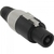 Conector Speakon de Linha Macho 4 Pólos PGSP0004 Preto/Cinza Storm - PCT / 10